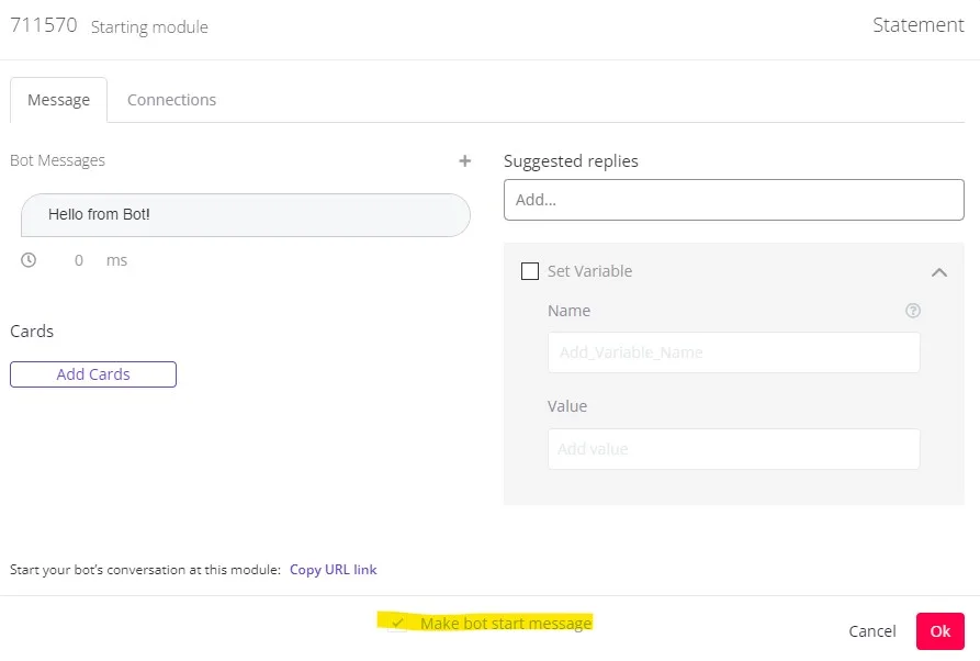 Catch the first user message when it is not empty | Certainly Knowledge ...