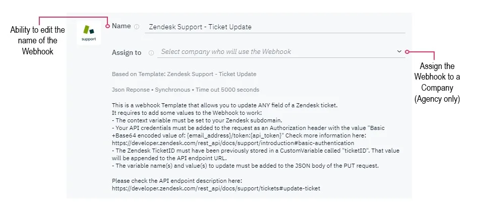 How to create a Webhook from a Webhook Template | Certainly Knowledge Base