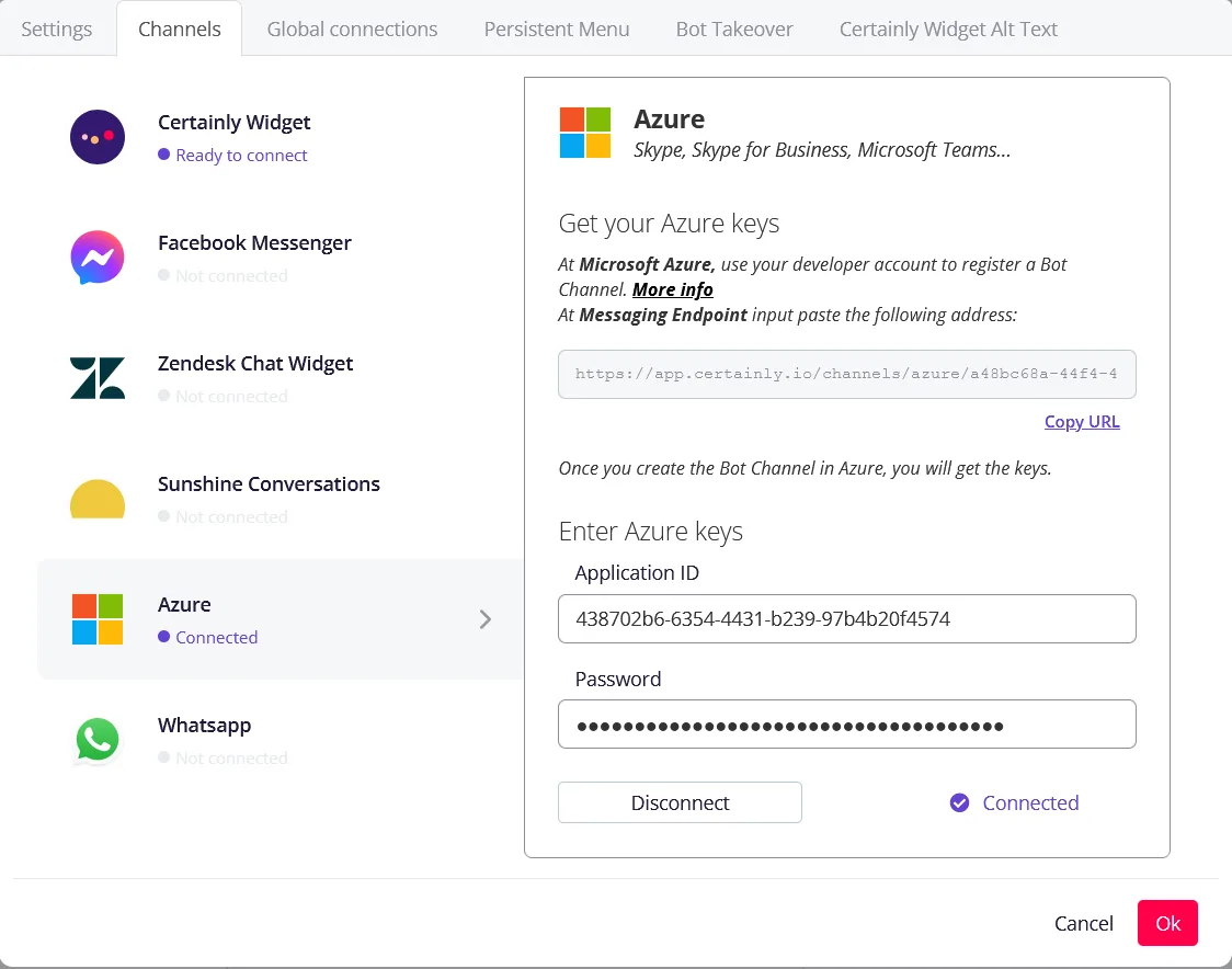 Register a bot on your Microsoft Azure account | Certainly Knowledge Base