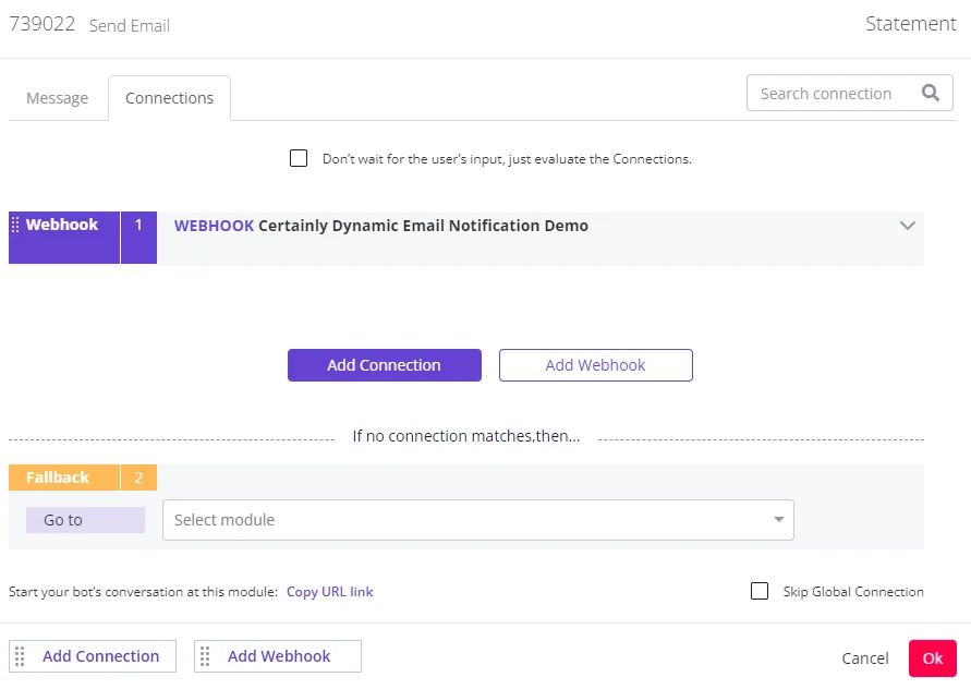 Set up an email notification flow to collect end user data | Certainly ...